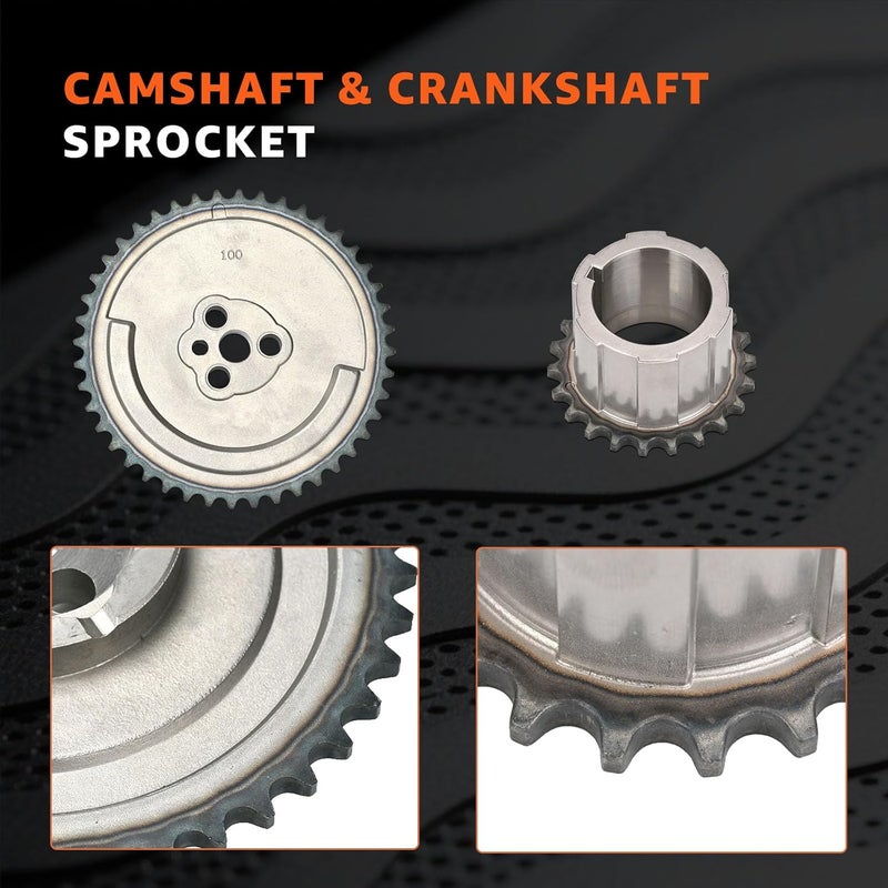 CHARMKER LS Timing Chain Kit Fits Gen 3 Ⅲ LS1 LS6 LS2 LS3 L96 LM7 LR4 LQ4 LQ9-4.8L 5.3L 6.0L V8 Engines Compatible with Chevy GMC 1997-2007 Silverado Suburban Express Impala Envoy Savana Sierra Yukon models - Image 5